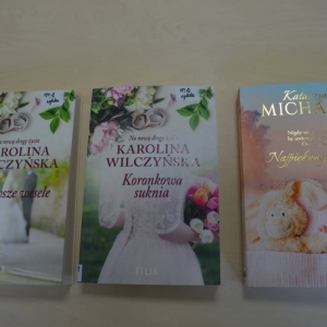 Wilczyńska, K. Pierwsze wesele; Wilczyńska, K. Koronkowa sukienka; Michalak, K. Najpiękniejszy sen.